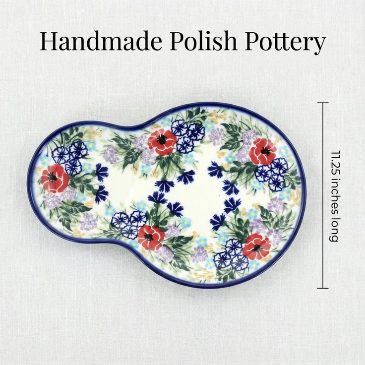 Detail image of WR Unikat Summer Garden Dining Plates & Bowls — Polish Pottery