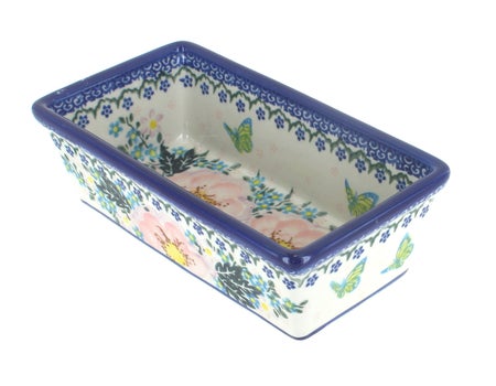 Vena Apple Blossom Loaf Baker — Polish Pottery