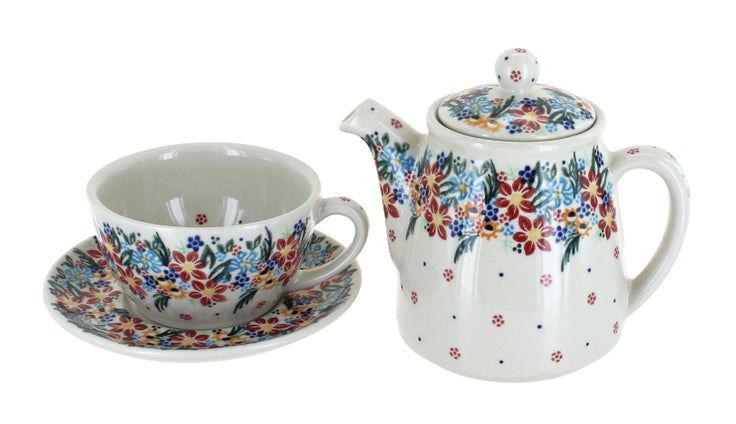 Detail image of Vena Tara Teapot — Polish Pottery