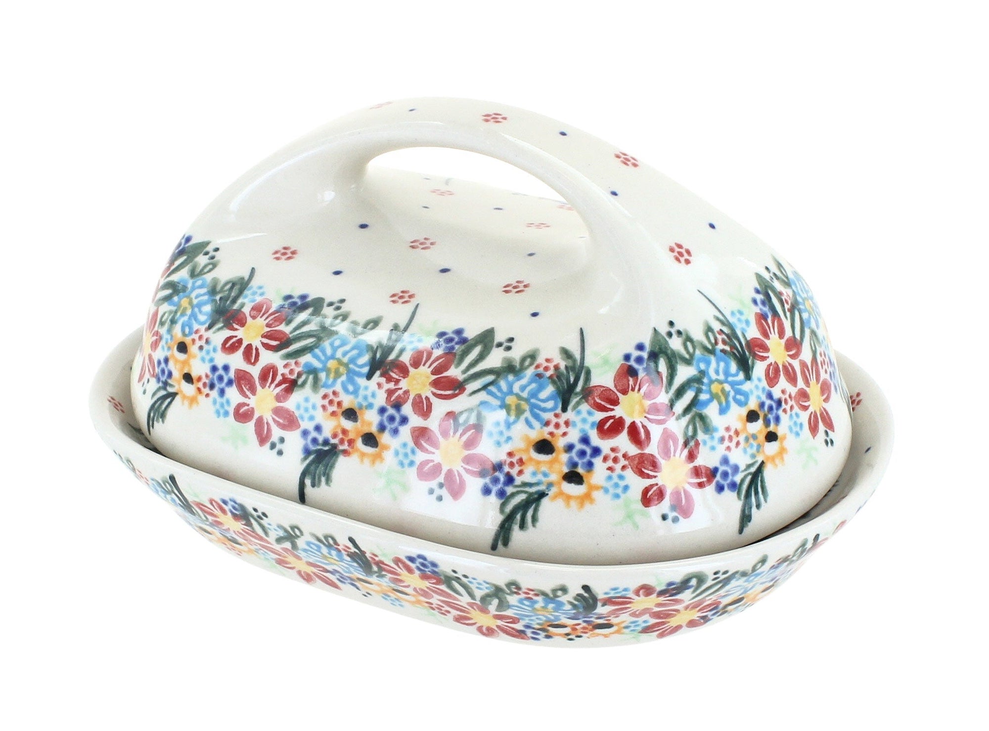 Vena Tara Butter Dish — Polish Pottery