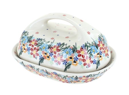 Vena Tara Butter Dish — Polish Pottery