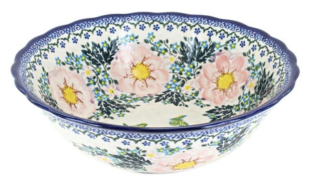 Vena Apple Blossom Large Serving Piece — Polish Pottery