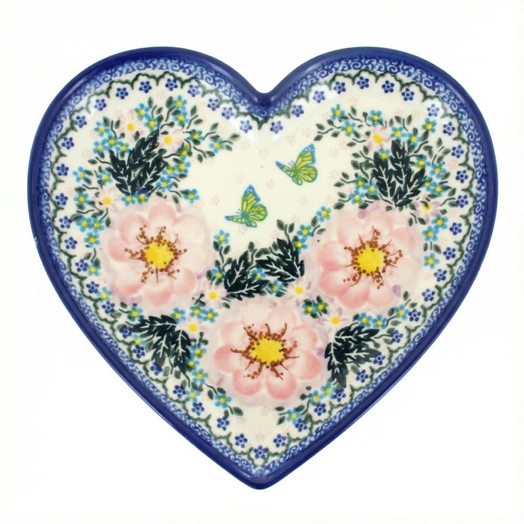 Detail image of Vena Apple Blossom Décor — Polish Pottery
