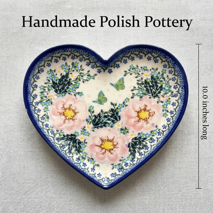 Detail image of Vena Apple Blossom Décor — Polish Pottery
