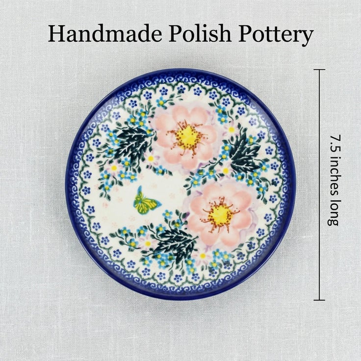 Detail image of Vena Apple Blossom Dining Plates & Bowls — Polish Pottery