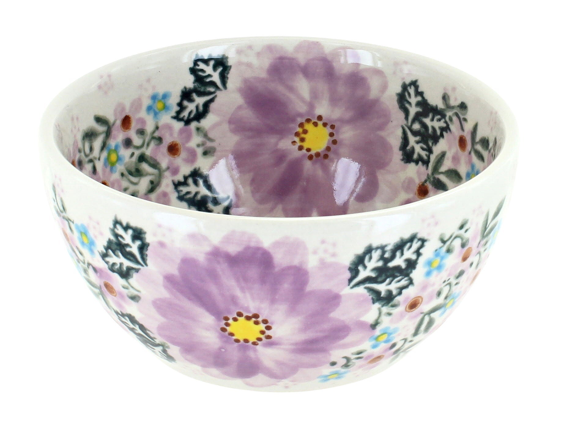 Vena Lilac Garden Dining Plates & Bowls — Polish Pottery