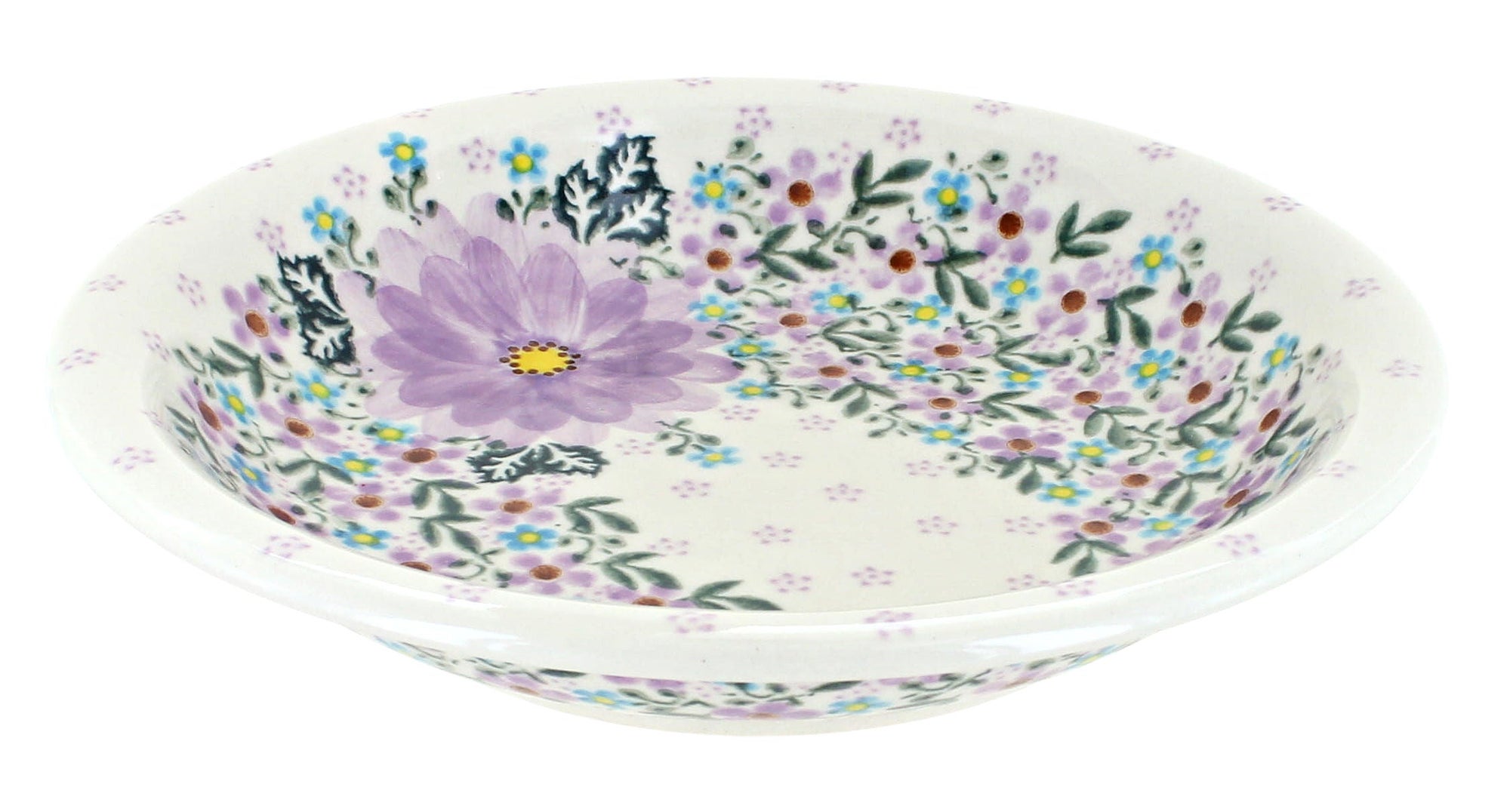 Vena Lilac Garden Dining Plates & Bowls — Polish Pottery