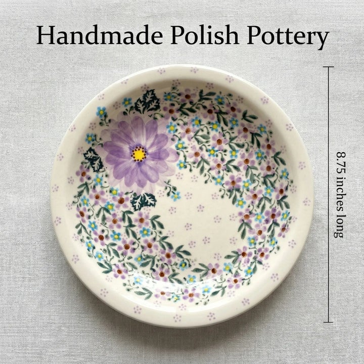 Vena Lilac Garden Dining Plates & Bowls — Polish Pottery