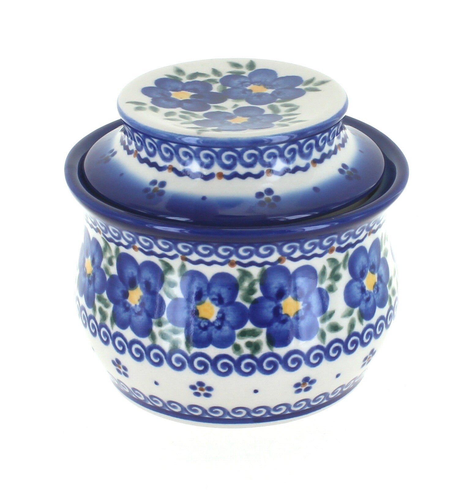 Vena Spring Blossom Butter Dish — Polish Pottery