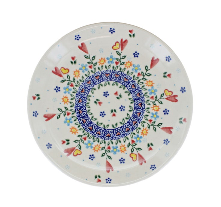 Detail image of Vena Hearts & Flowers Dining Plates & Bowls — Polish Pottery