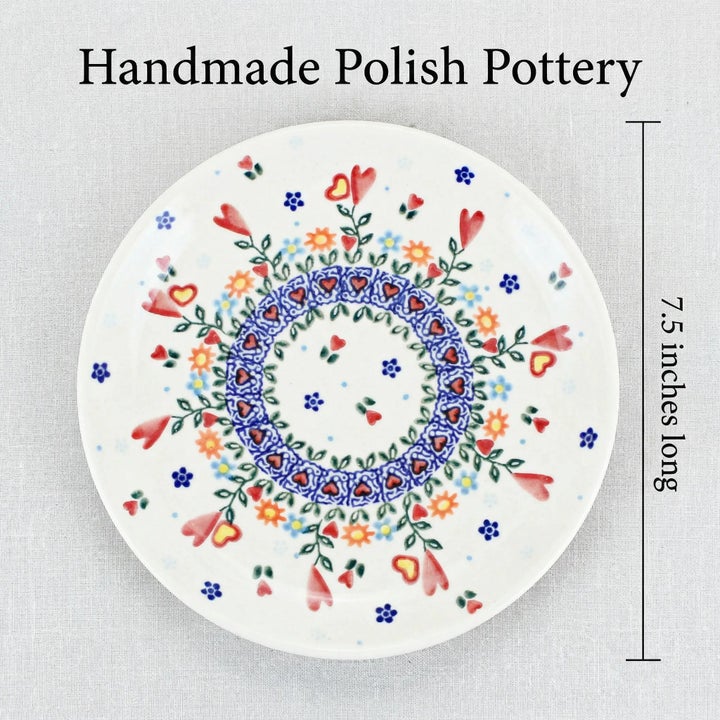 Vena Hearts & Flowers Dining Plates & Bowls — Polish Pottery