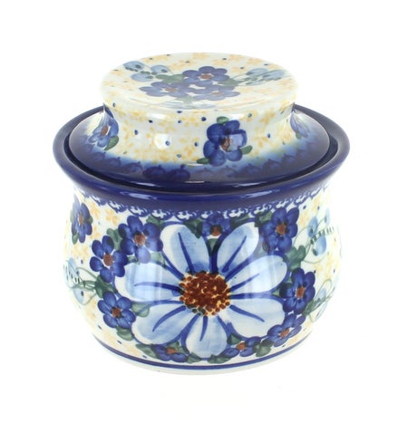 Vena Daisy Surprise Butter Dish — Polish Pottery