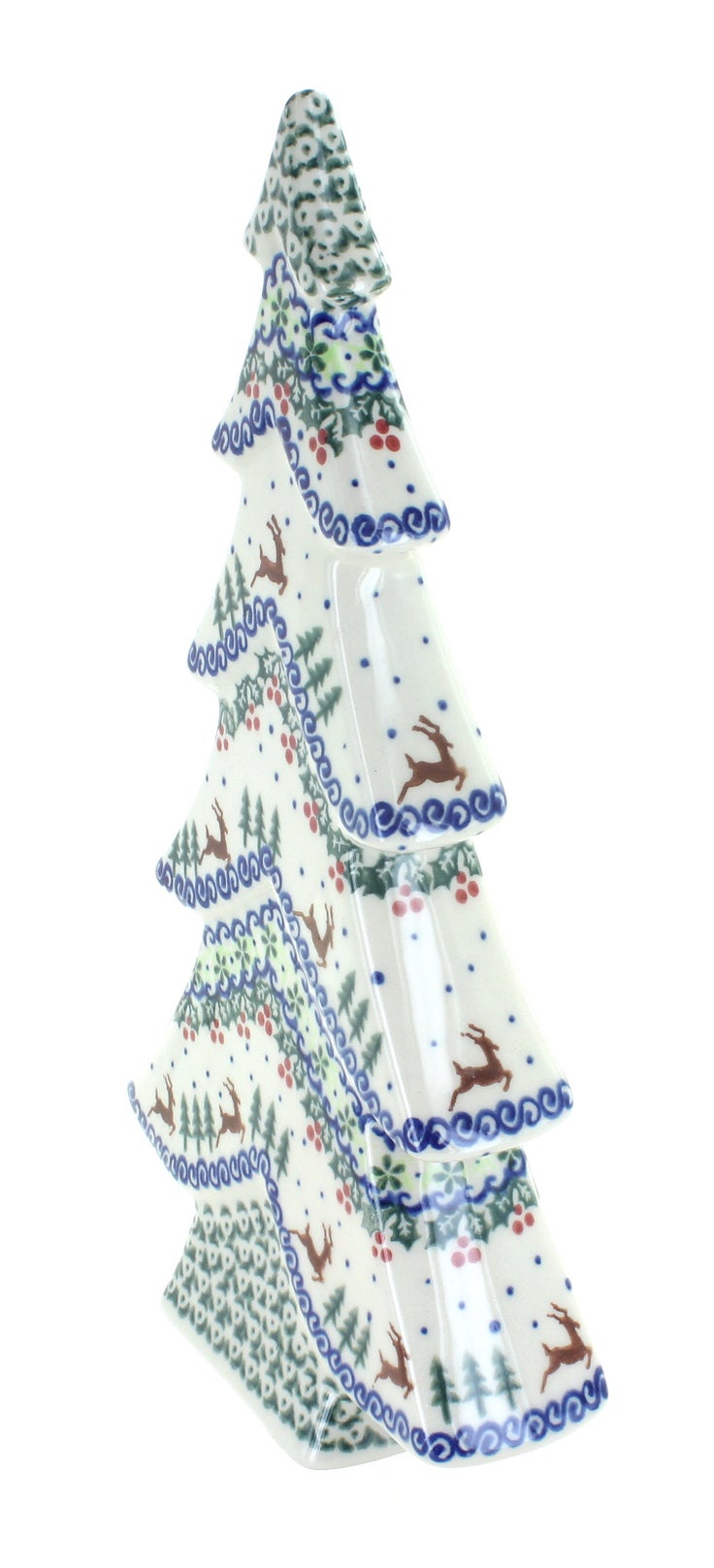 Detail image of Vena Reindeer Delight Décor — Polish Pottery