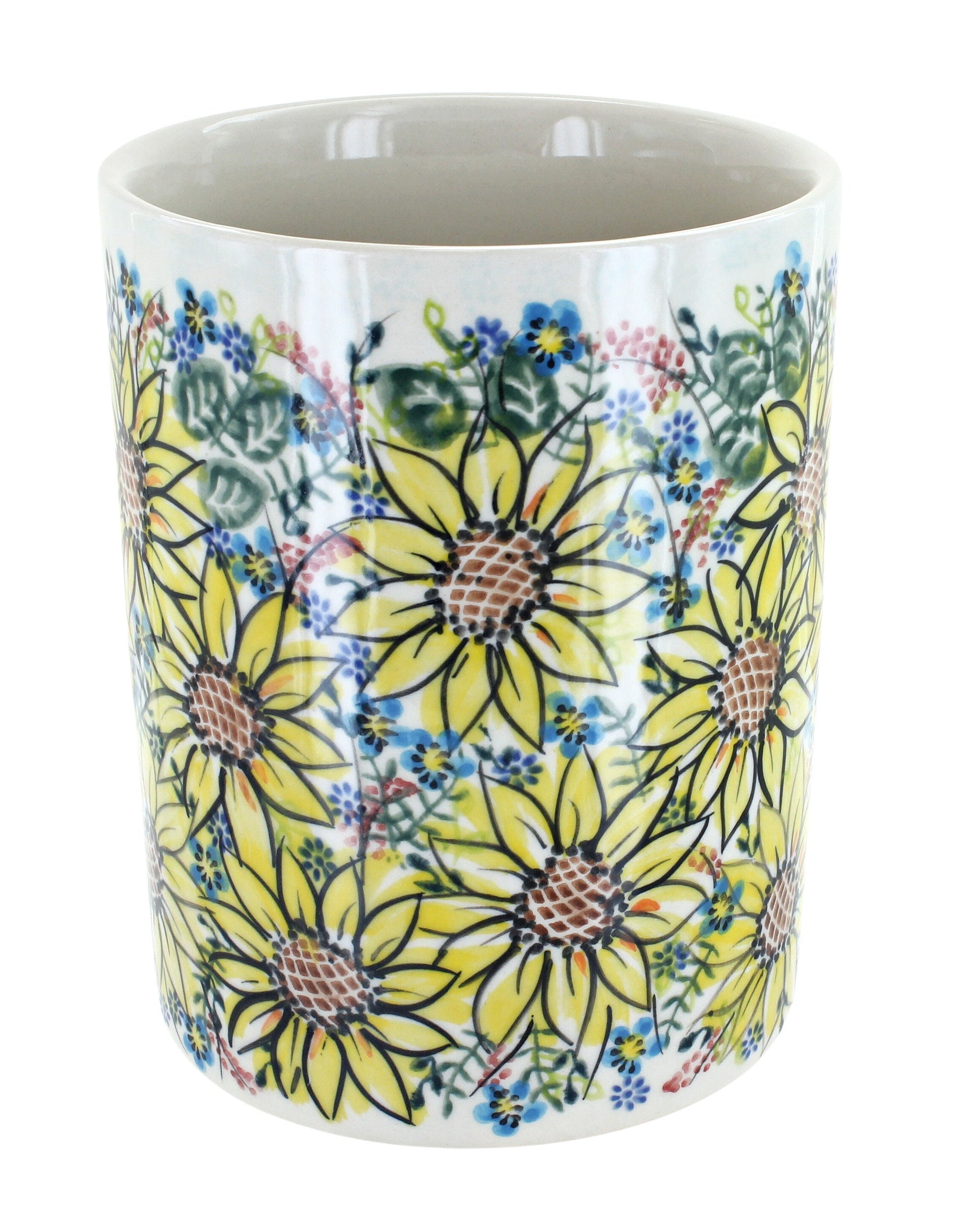 Vena Sunflower Maze Counter Storage — Polish Pottery