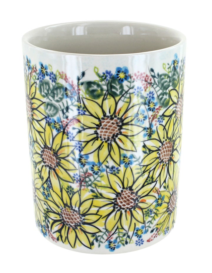Vena Sunflower Maze Counter Storage — Polish Pottery