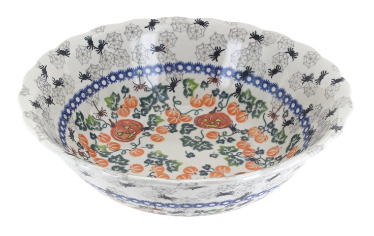 Detail image of Vena Trick or Treat Large Serving Piece — Polish Pottery