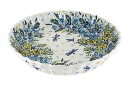 Vena Alyssa Pie Plate — Polish Pottery