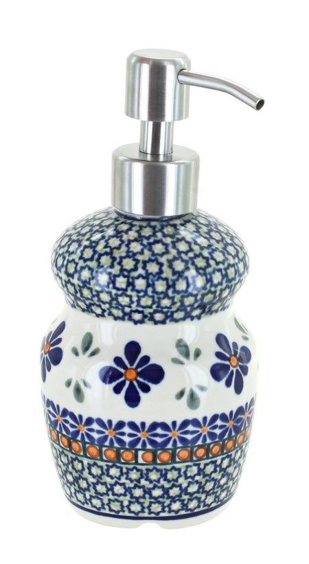 Zaklady Mosaic Flower Bathroom Accessories — Polish Pottery