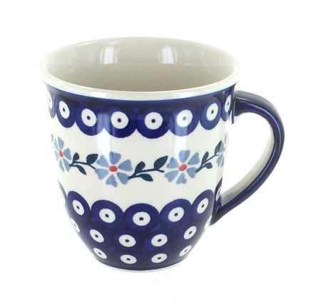Manufaktura Blue Violet Mug — Polish Pottery
