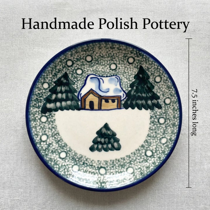 WR Unikat Winter Forest Dining Plates & Bowls — Polish Pottery