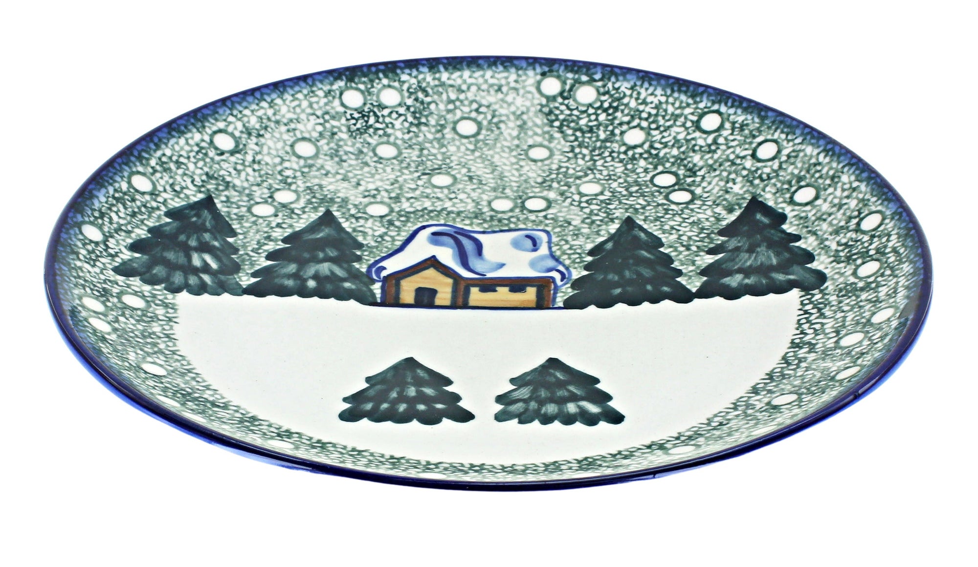 WR Unikat Winter Forest Dining Plates & Bowls — Polish Pottery