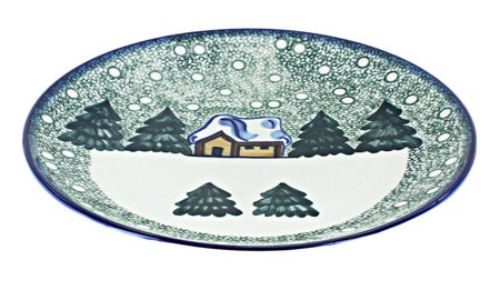 WR Unikat Winter Forest Dining Plates & Bowls — Polish Pottery