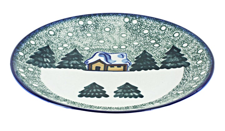 WR Unikat Winter Forest Dining Plates & Bowls — Polish Pottery