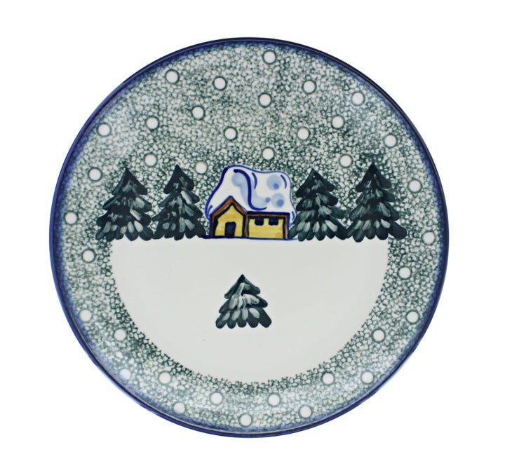 WR Unikat Winter Forest Dining Plates & Bowls — Polish Pottery