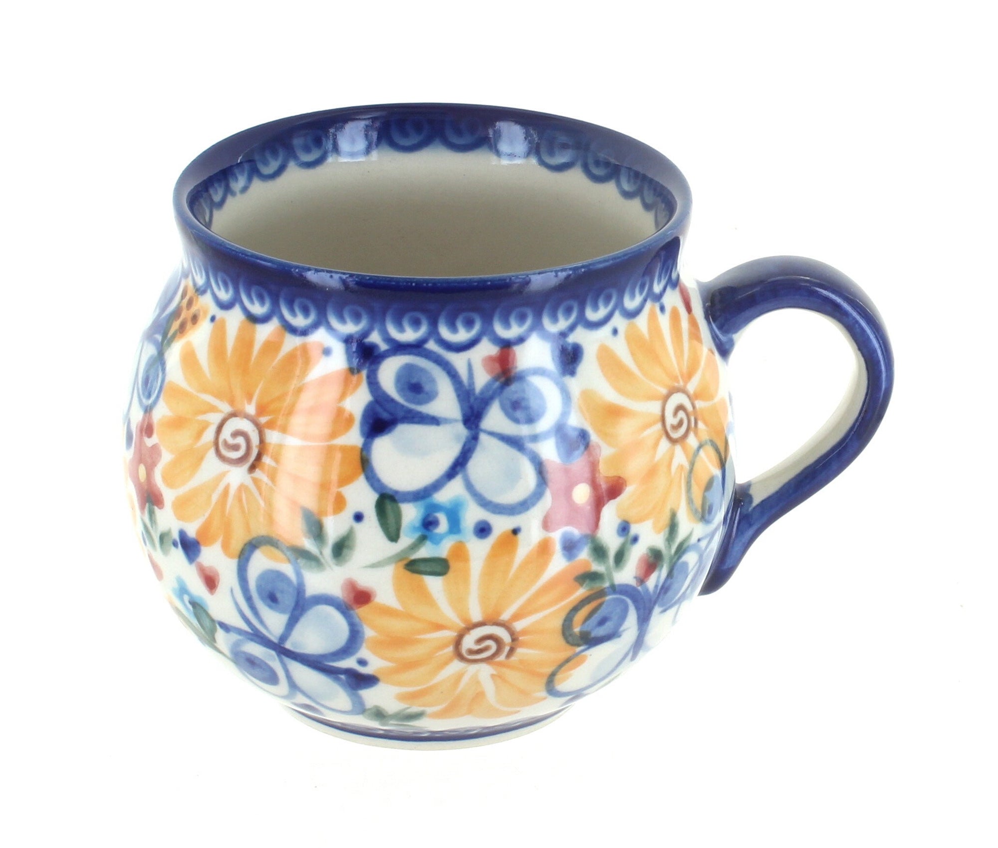 Vena Butterfly Mug — Polish Pottery