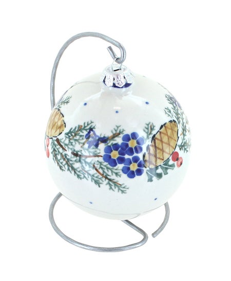 WR Unikat Pinecone Large Christmas Ball — Polish Pottery