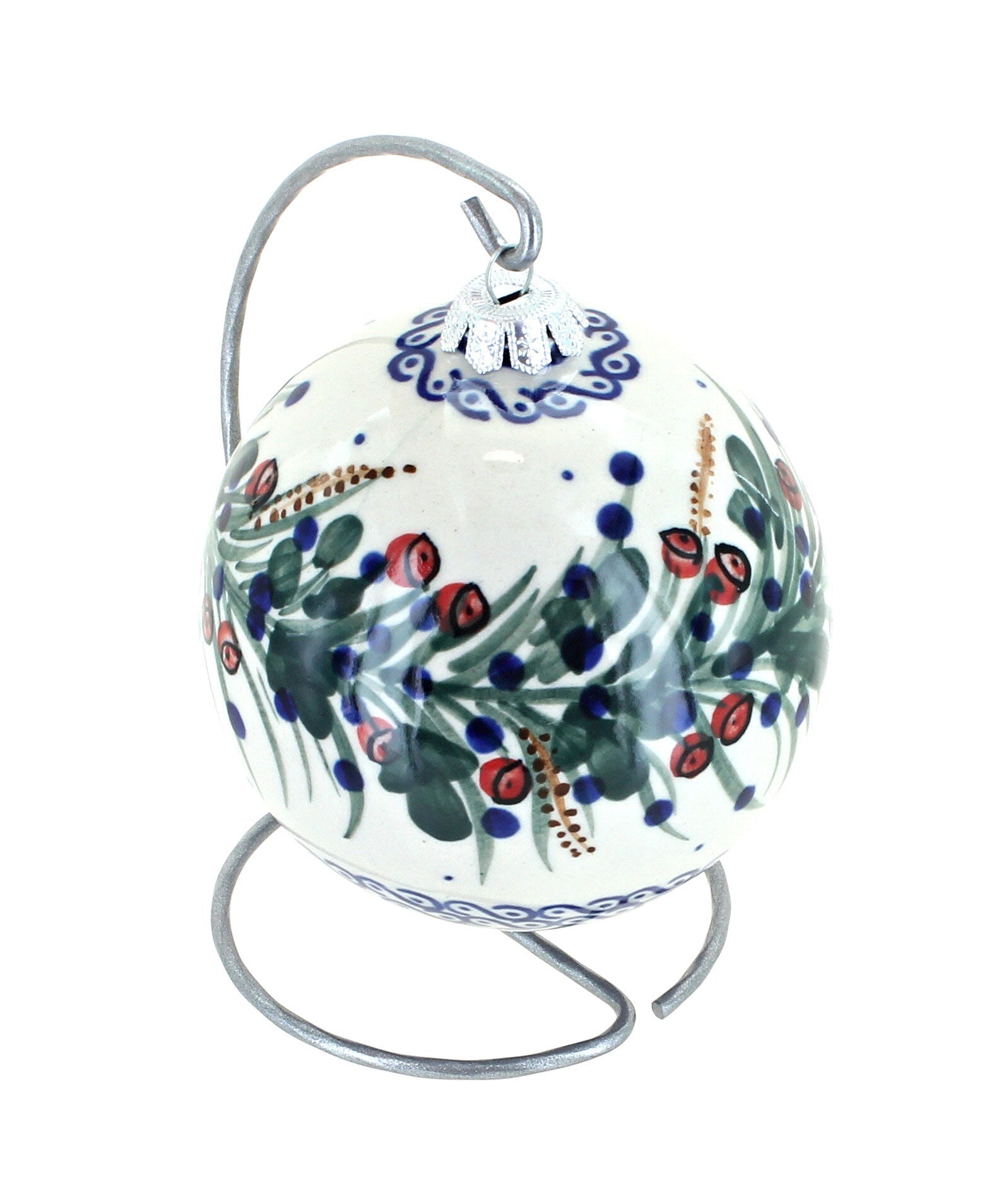 WR Unikat Berry Large Christmas Ball — Polish Pottery