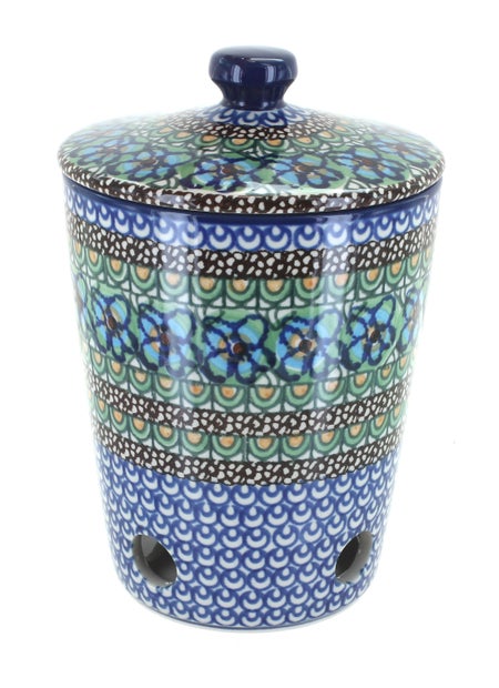 Ceramika Artystyczna Mardi Gras Counter Storage — Polish Pottery