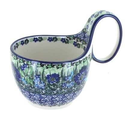 Ceramika Artystyczna Sapphire Fields Dining Plates & Bowls — Polish Pottery