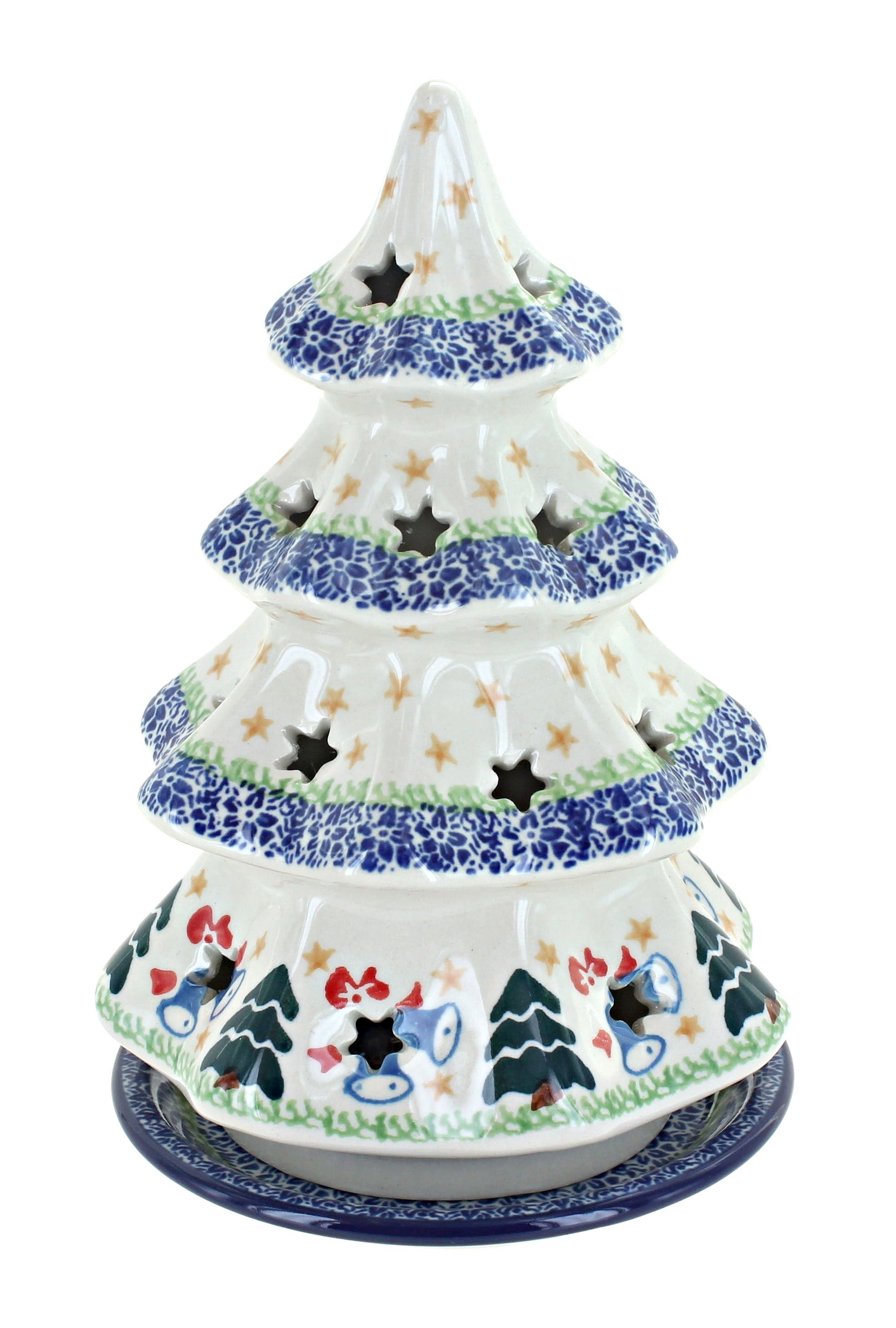 Ceramika Artystyczna Winter Bells Luminary — Polish Pottery