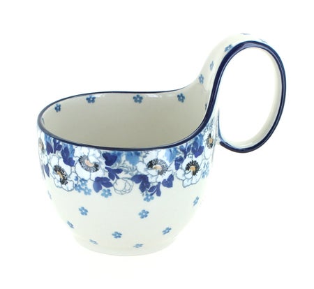 Ceramika Artystyczna Georgia Blue Dining Plates & Bowls — Polish Pottery