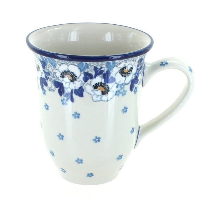 Ceramika Artystyczna Georgia Blue Mug — Polish Pottery