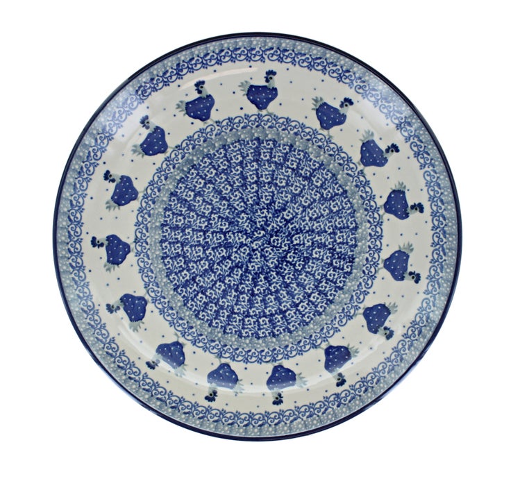 Detail image of Ceramika Artystyczna Barnyard Rooster Dining Plates & Bowls — Polish Pottery