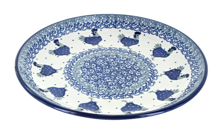 Ceramika Artystyczna Barnyard Rooster Dining Plates & Bowls — Polish Pottery