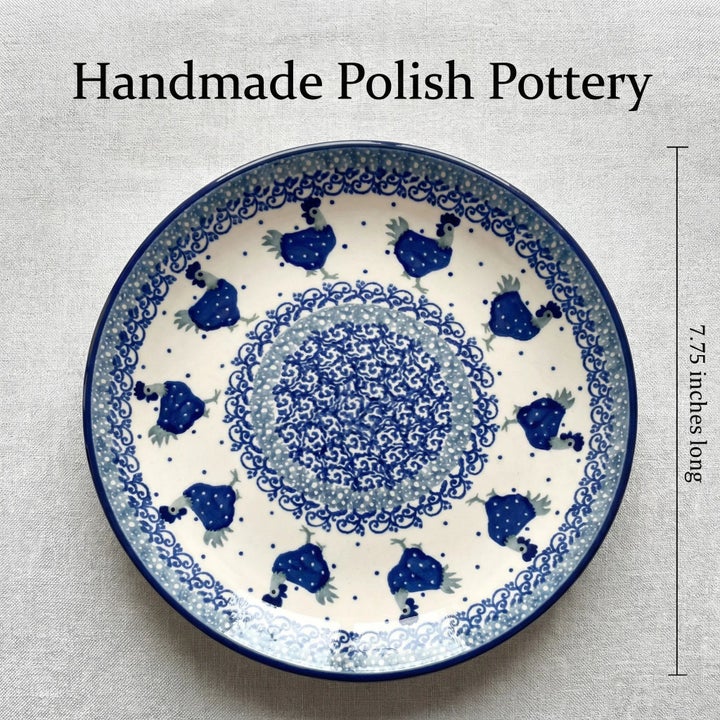 Ceramika Artystyczna Barnyard Rooster Dining Plates & Bowls — Polish Pottery