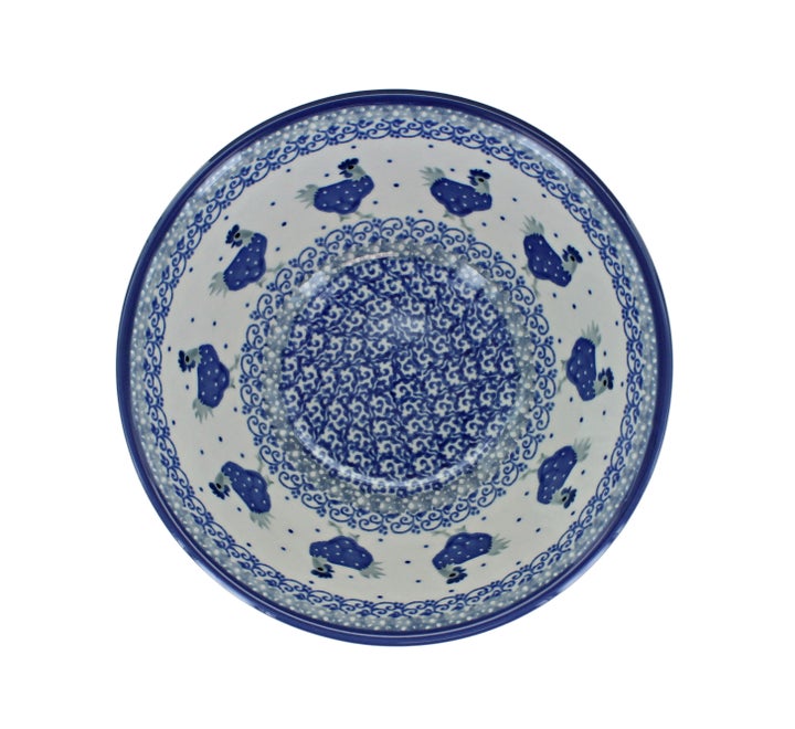 Ceramika Artystyczna Barnyard Rooster Dining Plates & Bowls — Polish Pottery