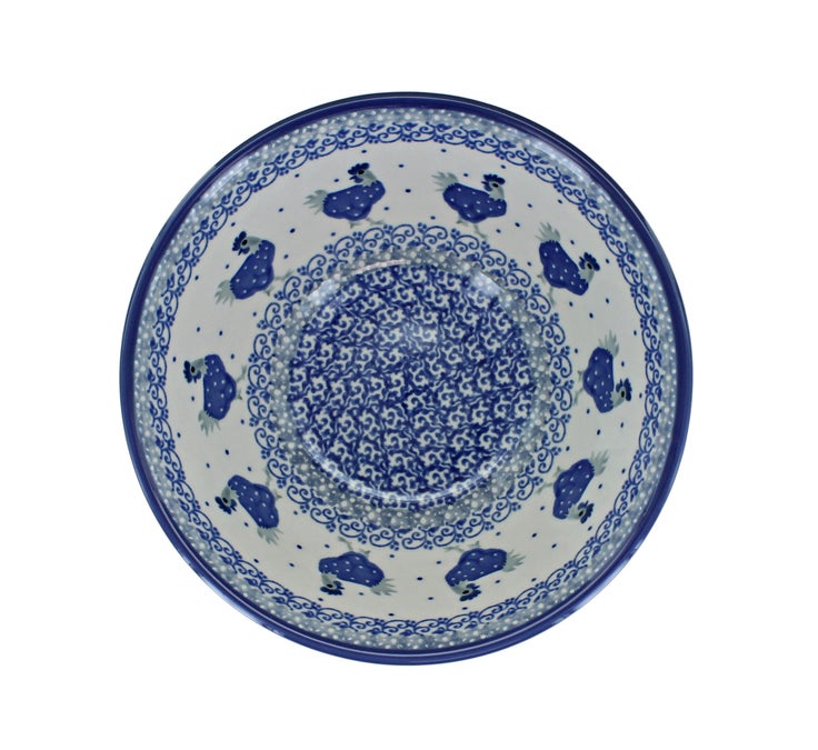 Detail image of Ceramika Artystyczna Barnyard Rooster Dining Plates & Bowls — Polish Pottery