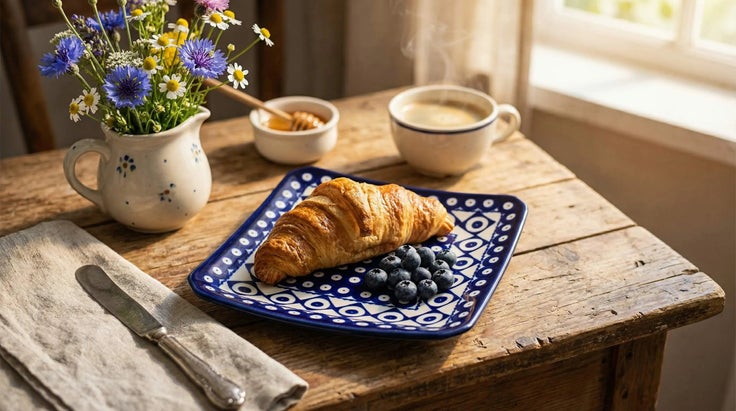 Detail image of Zaklady Xandra Dining Plates & Bowls — Polish Pottery