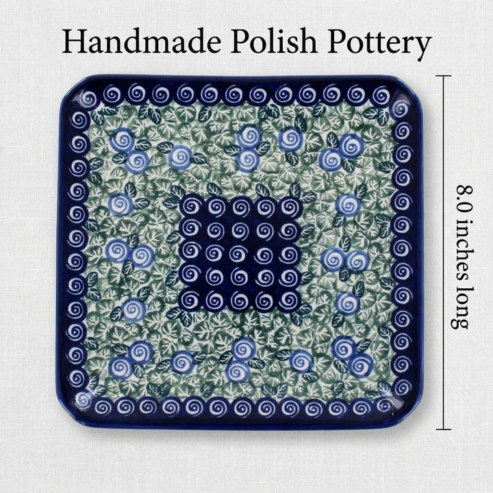 Zaklady Seaside Swirl Dining Plates & Bowls — Polish Pottery