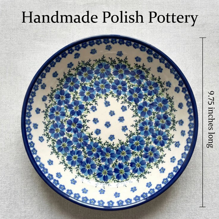 Detail image of Zaklady Kalina Pie Plate — Polish Pottery