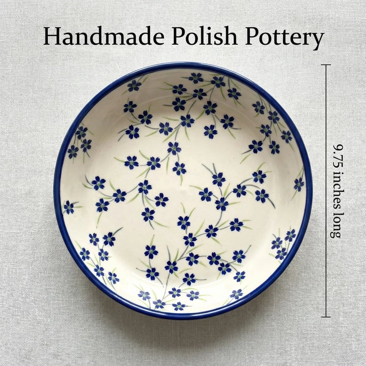 Zaklady Willow Pie Plate — Polish Pottery
