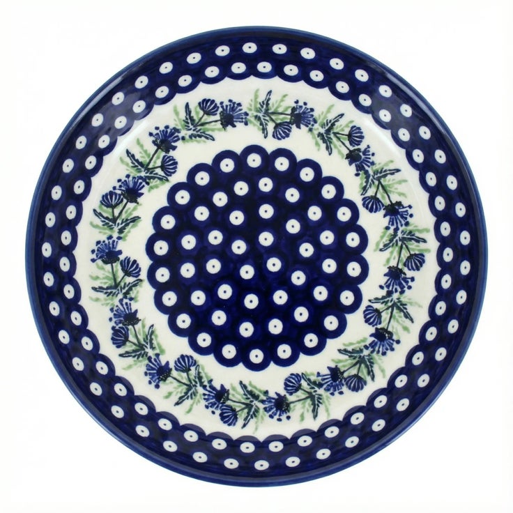 Detail image of Zaklady Sweet Annie Pie Plate — Polish Pottery