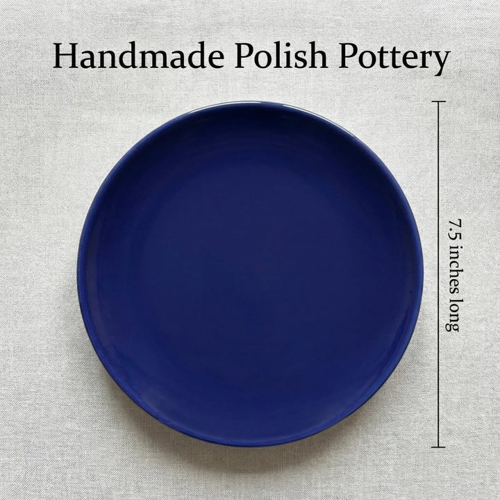 Zaklady Cobalt Dining Plates & Bowls — Polish Pottery