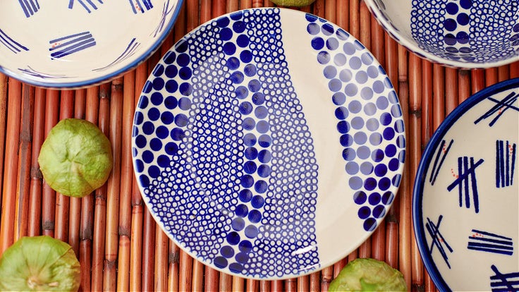 Detail image of Zaklady Zara Dining Plates & Bowls — Polish Pottery