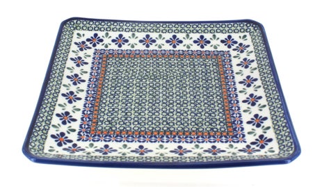 Zaklady Mosaic Flower Dining Plates & Bowls — Polish Pottery