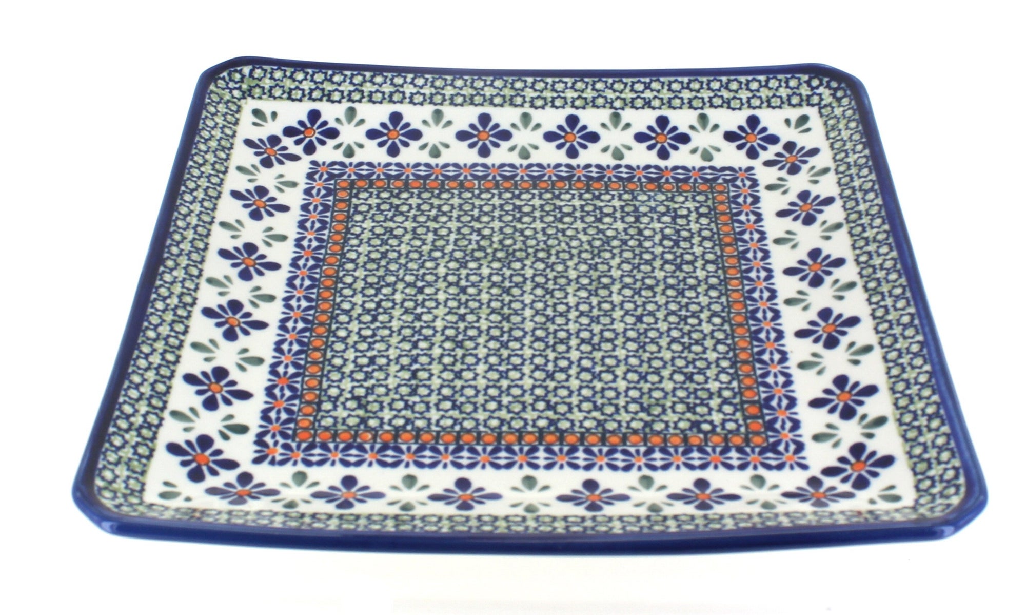 Zaklady Mosaic Flower Dining Plates & Bowls — Polish Pottery